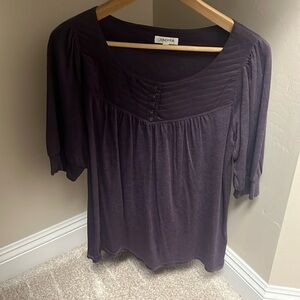 GENERRA Purple Blouse Top Size L